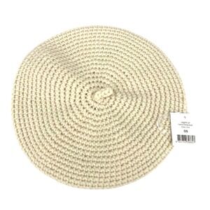 Ruby Crochet Beret Hat by Cotton On Ecru one‎ size NWT